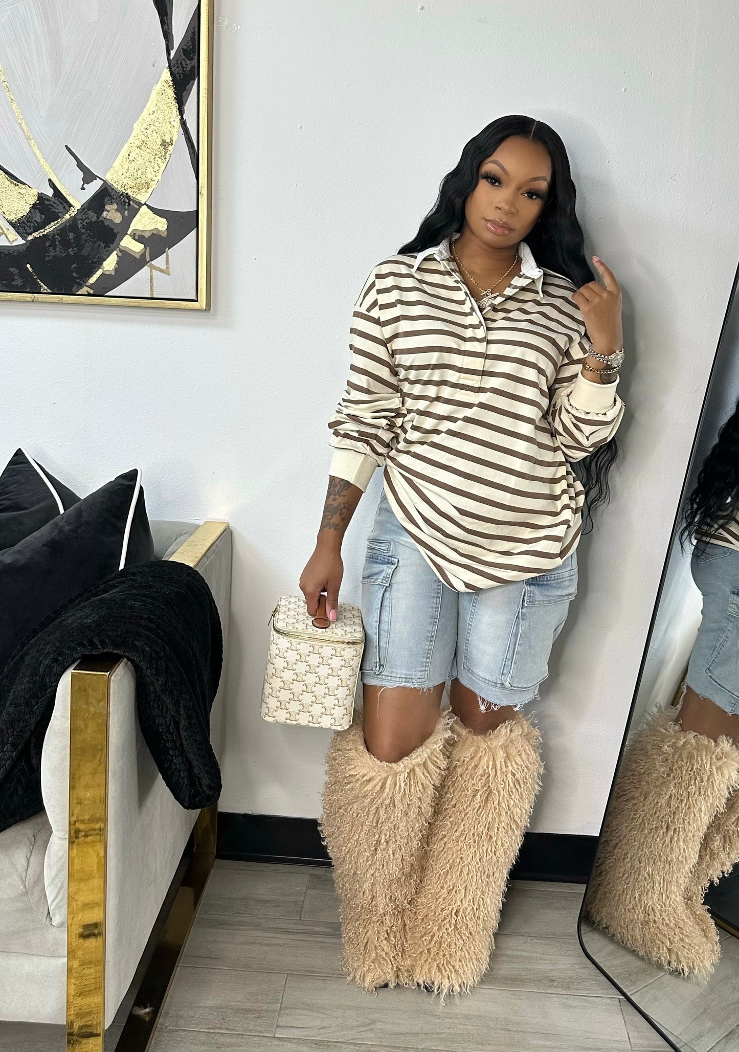 Oversized Stripes Tee