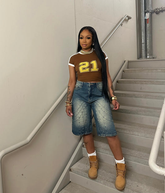 Baby Doll Tee(Brown)