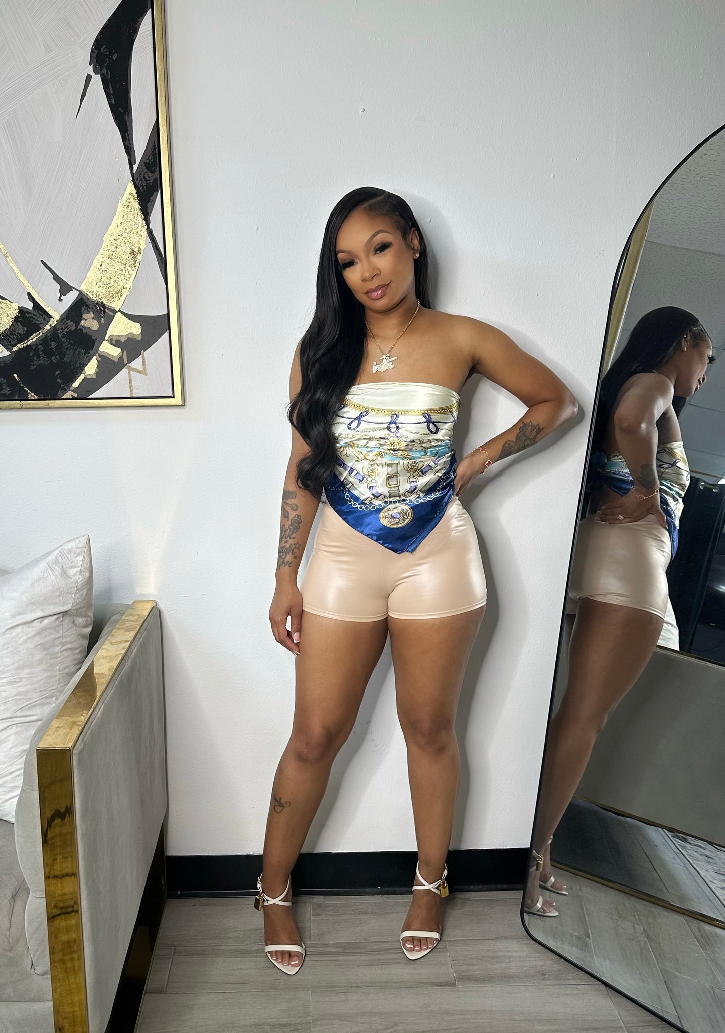Penny Leather Shorts